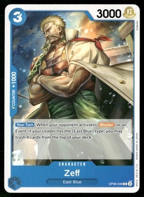 2024 Wings of the Captain Zeff Character / Blue/East Blue #OP06-048