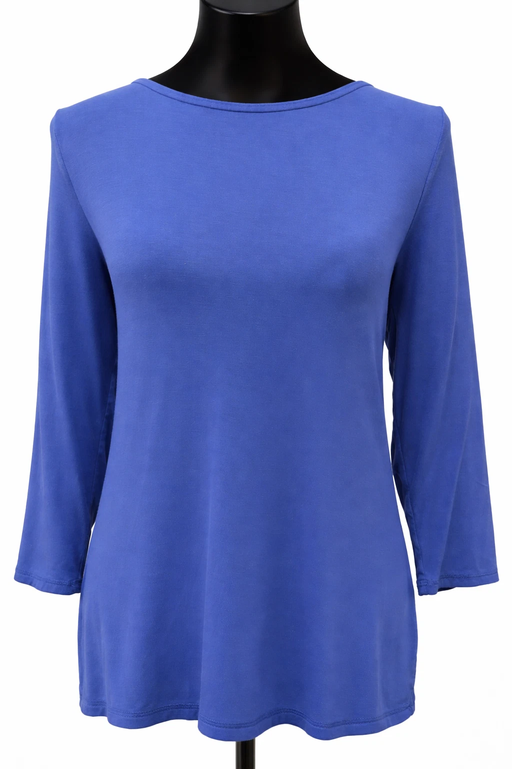 T By Talbots Womens UPF50+ Pullover Tie Back Sun Protection Top Medium Blue Knit
