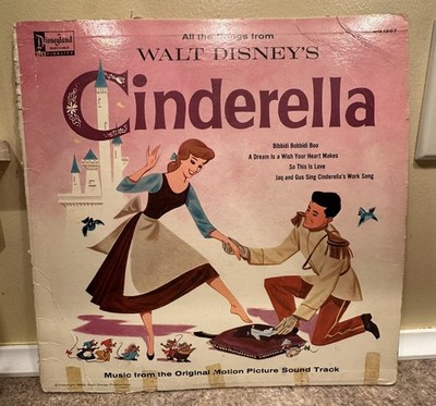 Walt Disney s Cinderella LP Vinyl 1207 Disneyland Records 1959 Soundtrack