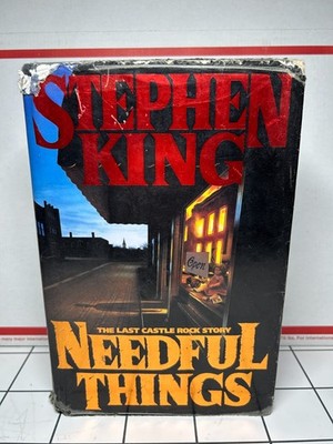 Needful Things Stephen King (1991) Hardcover 1st Edition Book First Printing DJ