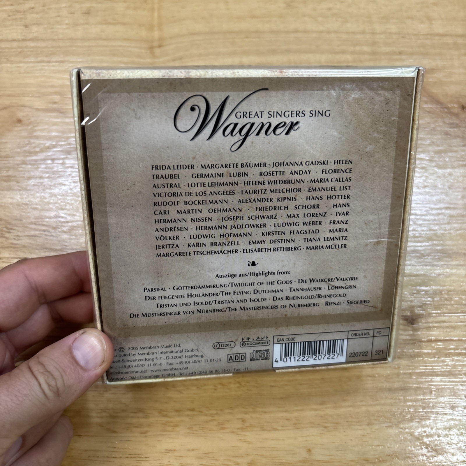 Great Singers Sing: Wagner (CD, 2005, 10 Disc) New Sealed