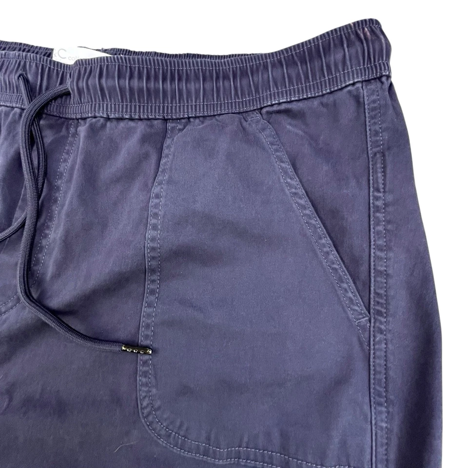 Pantalones cargo C&C California Jogger para mujer XL azules con cordón defectuoso* Foto 2 de 4