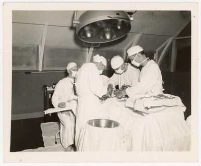 1945 U.S. Navy Surgery Operating Room - Seaplane Repair Base Photo