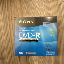 Sony 3DMR30R1H DVD-R Discs 3 Pack 