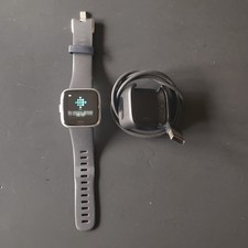 Fitbit Versa Smart Watch Fitness Tracker FB505 Silver with Charger