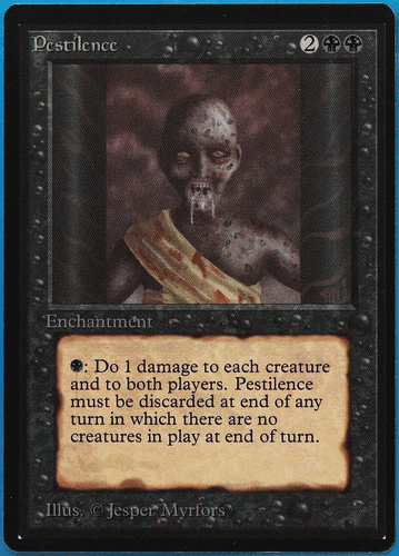 Pestilence Beta NM Black Common MAGIC THE GATHERING CARD (ID# 498971) ABUGames - Picture 1 of 2