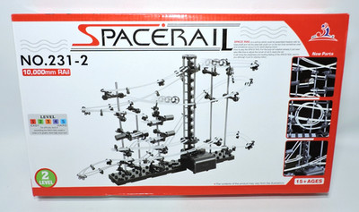 Spacerail Marble Roller Coaster 231-2 Level 2 Spac Rail Steel Ball NEW, Open Box