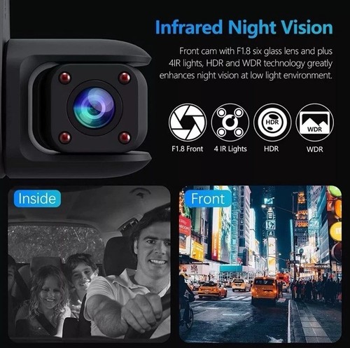 Imazing Dual Dash Cam 4K Single Front or 2K Front and 1080P Cabin UltraHD 2160P - Picture 4 of 11