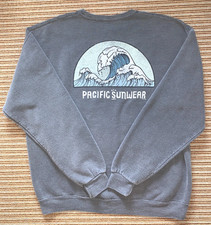 PacSun Pacific Sunwear Crew Neck Sweatshirt Vintage GRAY - LARGE
