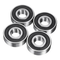 4X 6202/13-2RS Rillenlager 13X35X11Mm Doppel-Gummidichtung P6 FüR Chromstahl