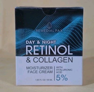 Day And Night Retinol & Collagen Moisturizer Face Cream W Hyaluronic Acid 1.85oz