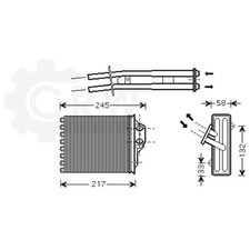 Wärmetauscher Innenraumheizung für Fiat 500 1.2 0.9 Ford KA