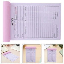 Receipt Holder Invoice Book for Financial Records Invoices Small Business
