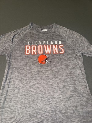 Cleveland Browns Shirt Men s Large Grey Dri-Fit NFL Team Apparel NWOT