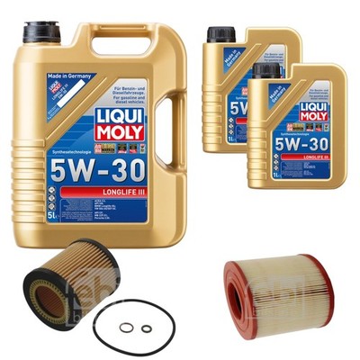 FEBI BILSTEIN Inspektionspaket 7L Liqui Moly 5W30 Longlife3 für BMW 3er E90