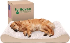 Furhaven Orthopedic Dog Bed for Large Dogs w/ 45.0L x 30.0W x 6.0Th, Cream