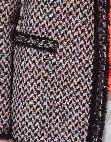 RARE ZARA MULTICOLOR PATTERN STUDDED JACKET BLAZER SIZE EXTRA SMALL XS NEW - Picture 7 of 13