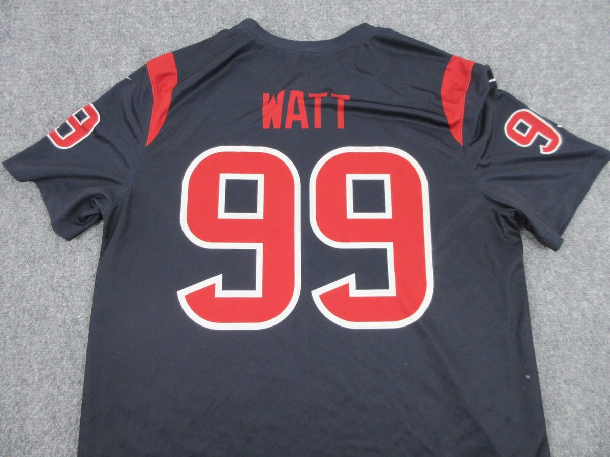 JJ Watt Houston Texans Jersey Mens Extra Large Blue Red NFL