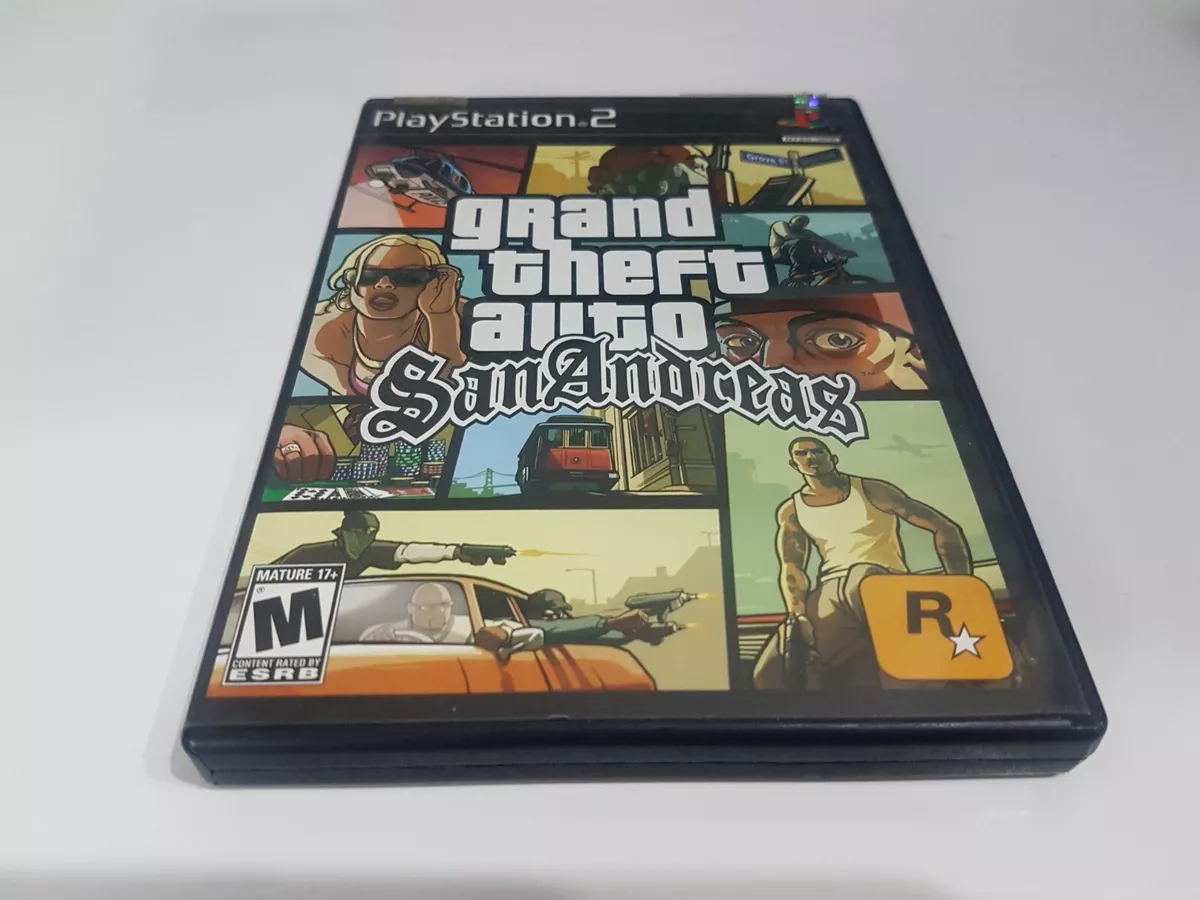 PS2 Grand Theft Auto : San Andreas Case Art With 3D Cover 