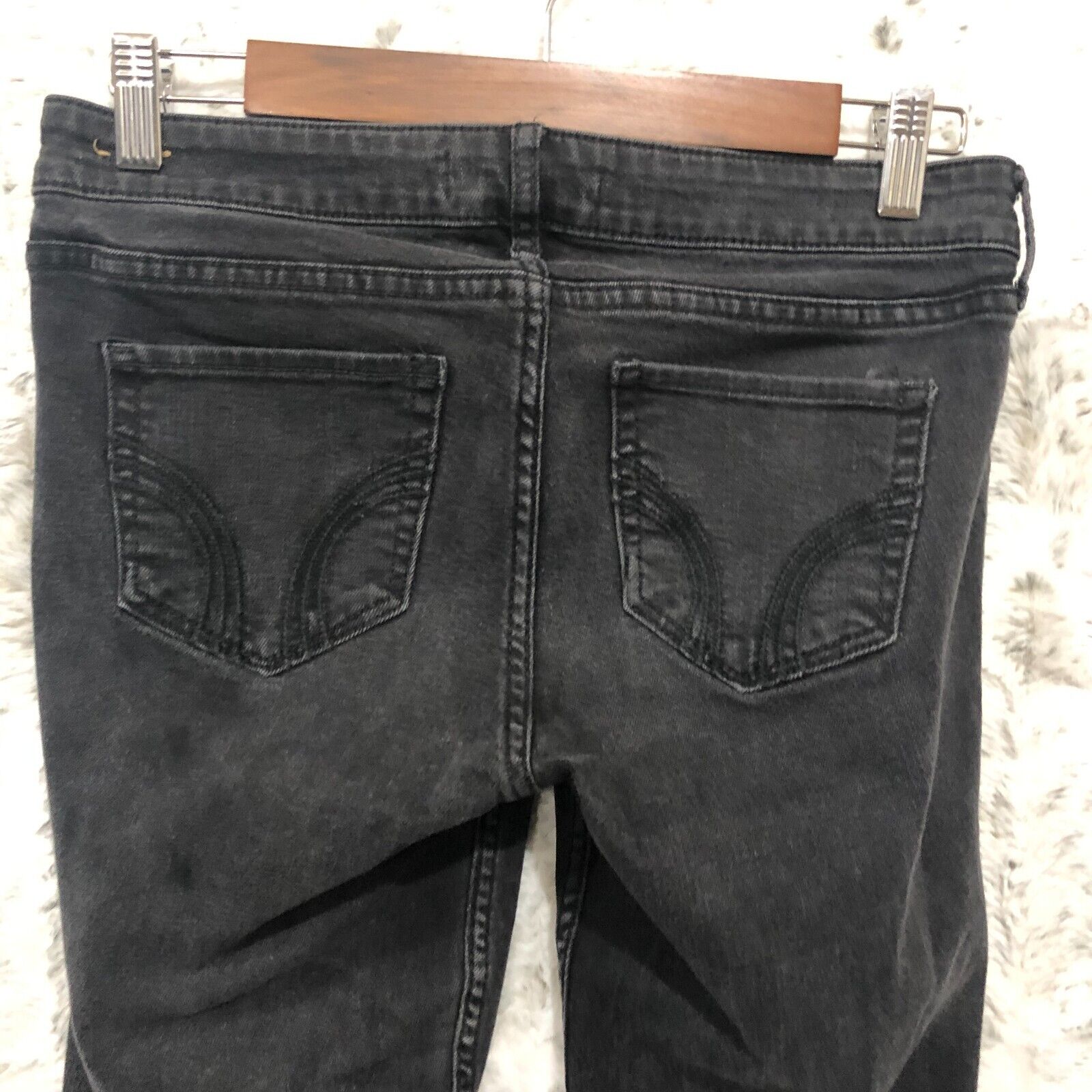 Hollister Womens Skinny Jean Dark Wash Denim Size 9R | eBay