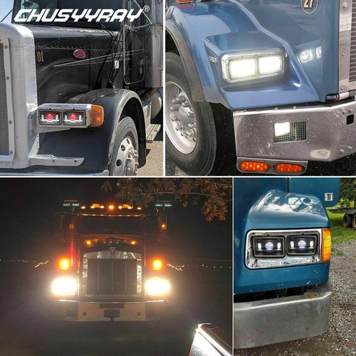 Faros LED 4x6 haz sellado alto/lo para Chevrolet Monte Carlo 80-88 Camaro - Imagen 2 de 10