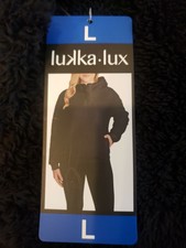Nwt-lukka Lux Ladies' Fleece Lined Hoodie (black Lg)very Comfortable W/pockets