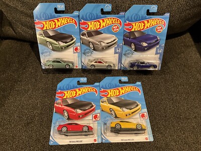 Hot Wheels  98 Honda Prelude Green Dollar General Exclusive And Variations Lot 5