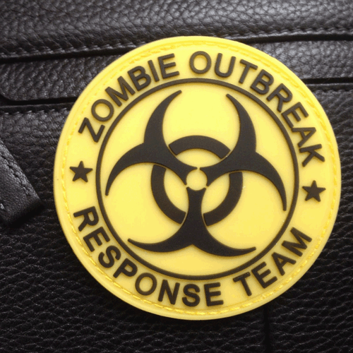 ZOMBIE HUNTER OUTBREAK RESPONSE TEAM TACTICAL BIOHAZARD 3D PVC PATCH - Picture 5 of 6