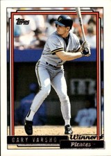 1992 Topps Gary Varsho #122 Gold Winners Pittsburgh Pirates