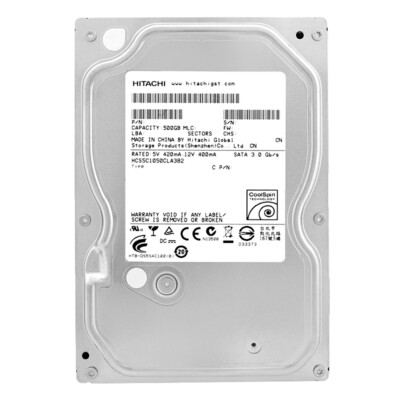 Hard Drive HITACHI HCS5C1050CLA382 500GB 8MB Cache 7200RPM SATA II 3.5''
