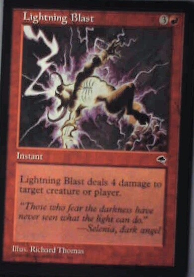 Lightning Blast - Tempest: #185, Magic: The Gathering Nm R95