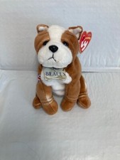 Ty Beanie Baby💜BONZER The BullDog 6"UK BEALES Exc Plush New MWMT's