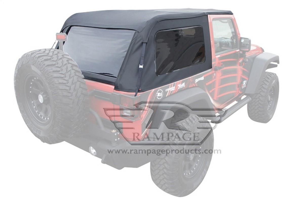 Rampage 109935 Frameless Soft Top Kit Sailcloth Fits 07-18