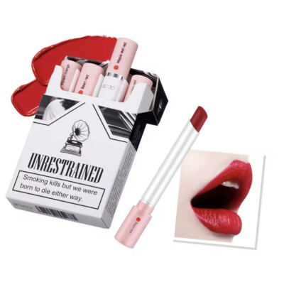 Lana Del Rey Cigarette Lipstick Set Glossy Long Lasting Tint Makeup Womens  4pcs