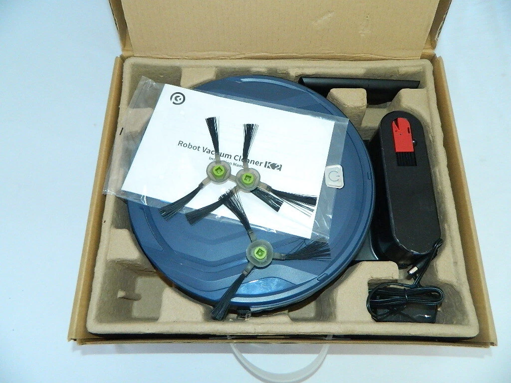 OKP LIFE K2 Robot Vacuum Cleaner Blue Gently Used