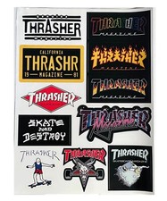 Thrasher Skateboard Magazine 11 Set Sticker Lot New Authentic