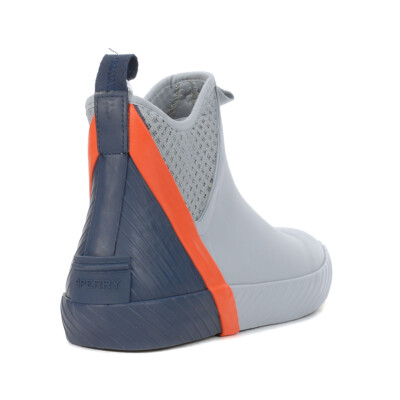 SPERRY Cutwater Deck Boots Grey, Blue/Orange Rubber Men’s 12 Cutwater Deck Boot Navy | Sperry main image 4