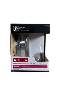 LOT OF 3 Delta 75935 Trinsic Robe Hook in Chrome Finish