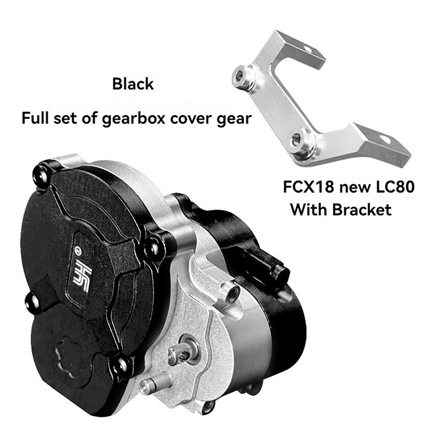 Gearbox Outer Cover + Gear Set For FMS 1/24 Crusher FCX18