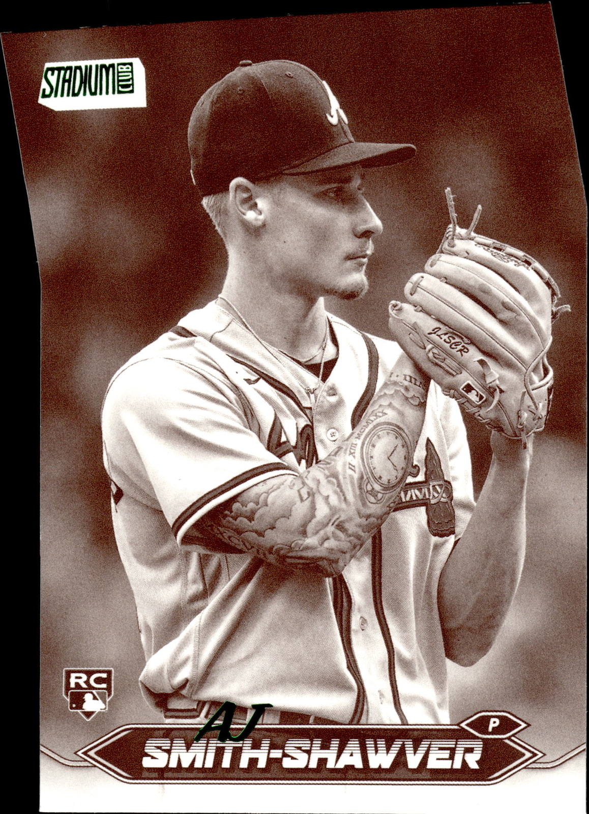 2024 Stadium Club #55 AJ Smith-Shawver Sepia