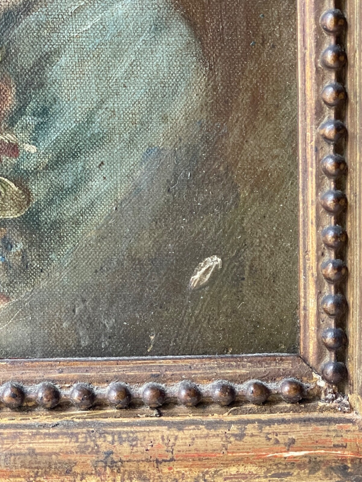 18th CENTURY SIGNED FRENCH OLD MASTER OIL CANVAS - PORTRAIT OF A LADY ...