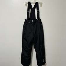 Snow Suit Bib Overalls Girls Size M 10-12 Insulated Pants Black 32 Degrees