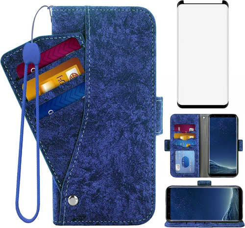 Case For Samsung Galaxy S8 Plus Wallet Flip Card Holder Stand Kickstand S8+ - Picture 5 of 10