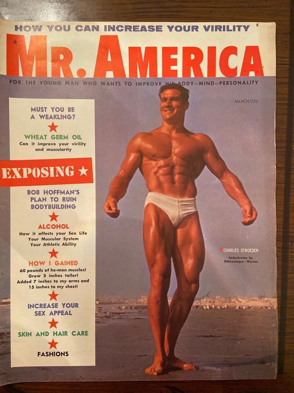 Mr America March 1958 Charles Stroeder 
