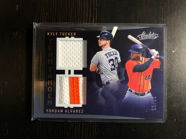 2022 Absolute Team Tandem Materials #3 Kyle Tucker Yordan Alvarez Jersey /99 PWE