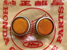 NOS HONDA CB100 CL100 CL100S CD125S S90Z S110 SL175 REFLECTOR FRONT FORK x2