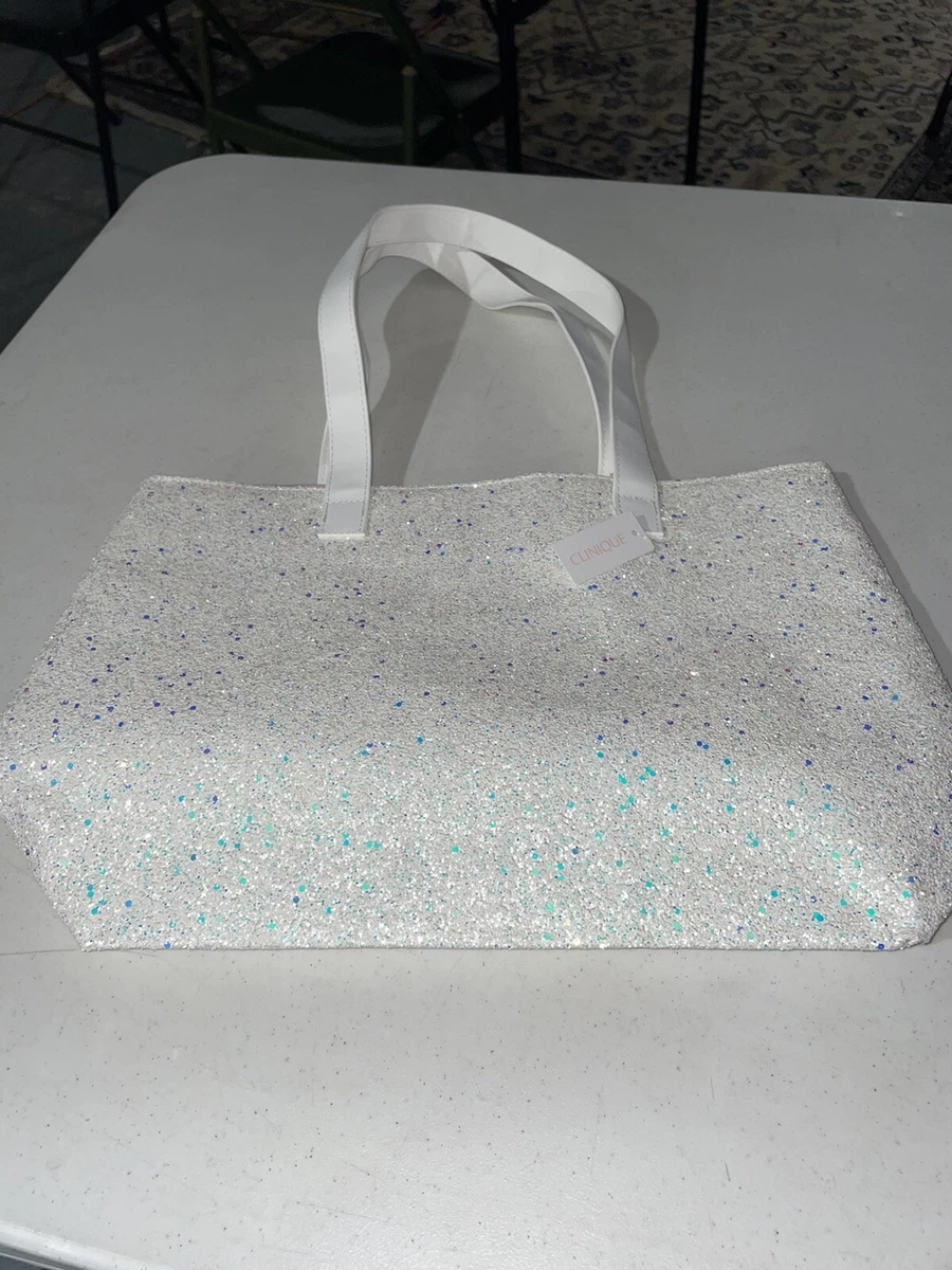White glitter bag sale