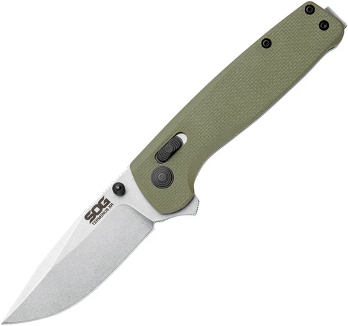 SOG Terminus XR OD Green G10 Folding D2 Folding Knife TM1022BX