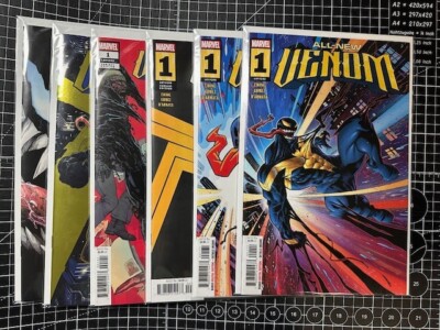 Marvel All-New Venom #1 2024 A Cover + 5 Variants Coello Foil + 2nd Print