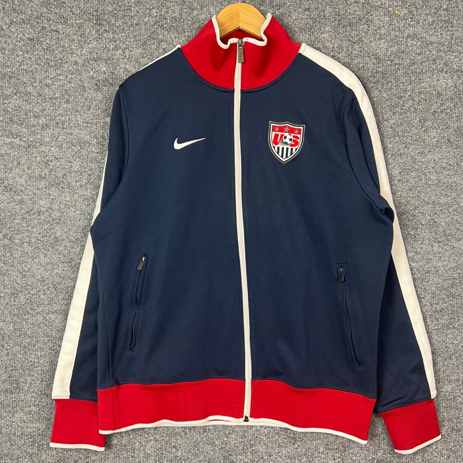 Nike Team USA Soccer Track Jacket FOOTBALL Size Large… Gem